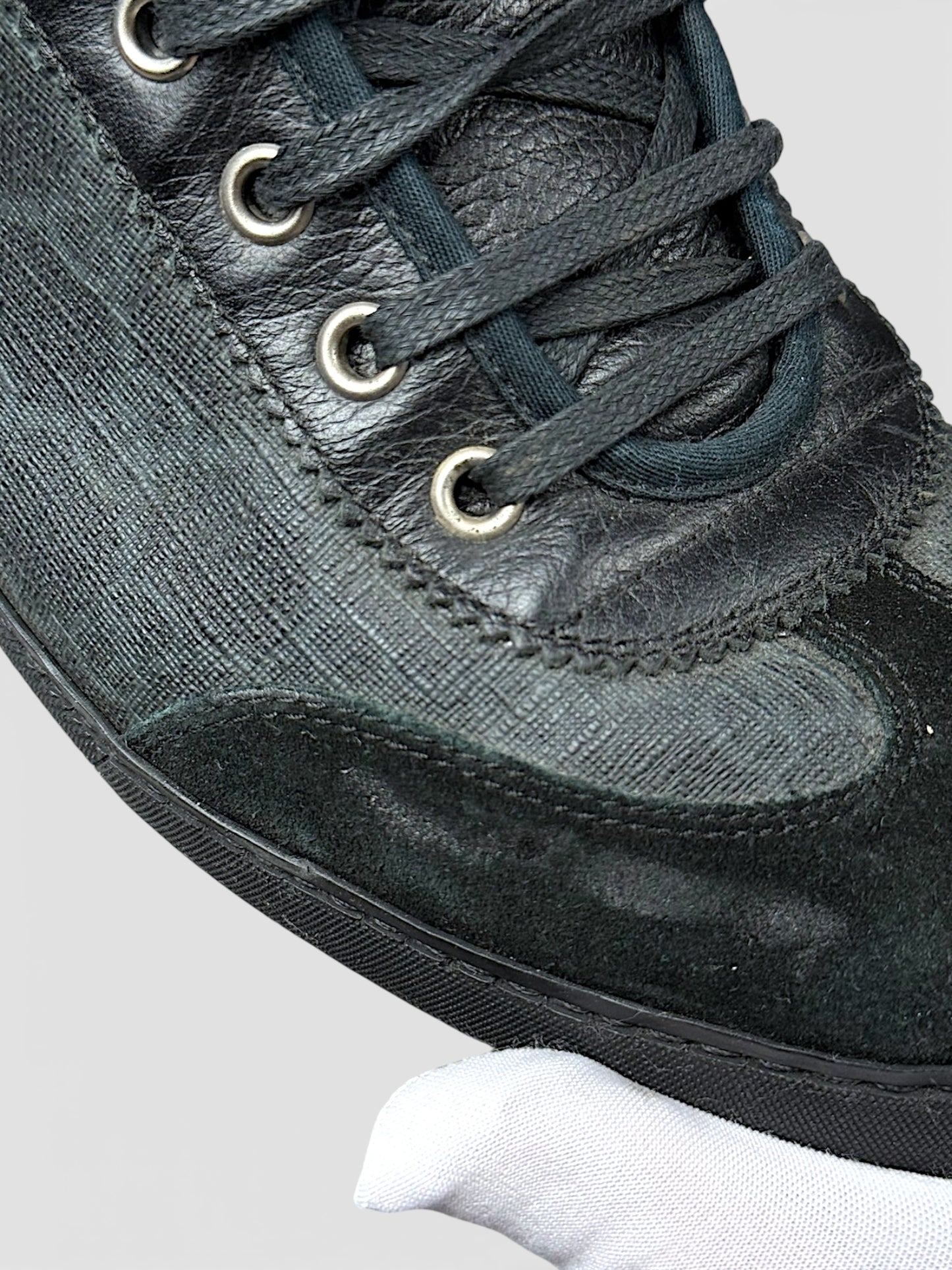 Vintage Gucci Canvas Low-Top Schuhe (42)