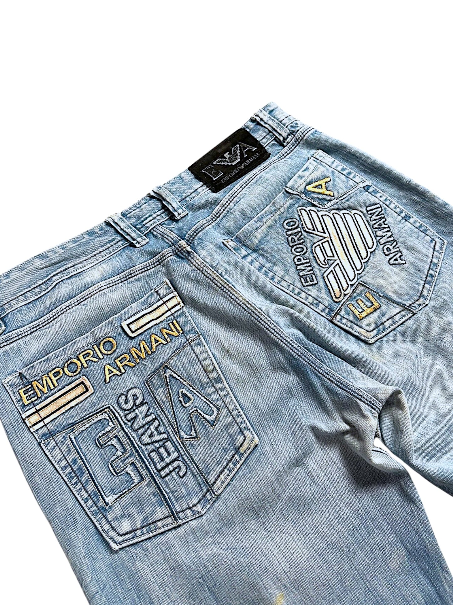 Vintage Armani Y2K Baggy Jeans (L)