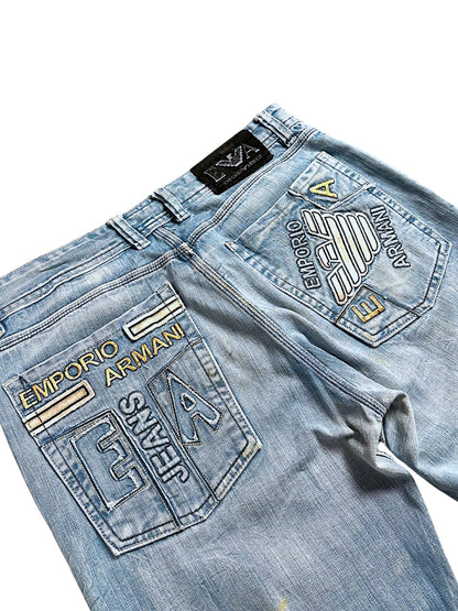 Vintage Armani Y2K Baggy Jeans (L)