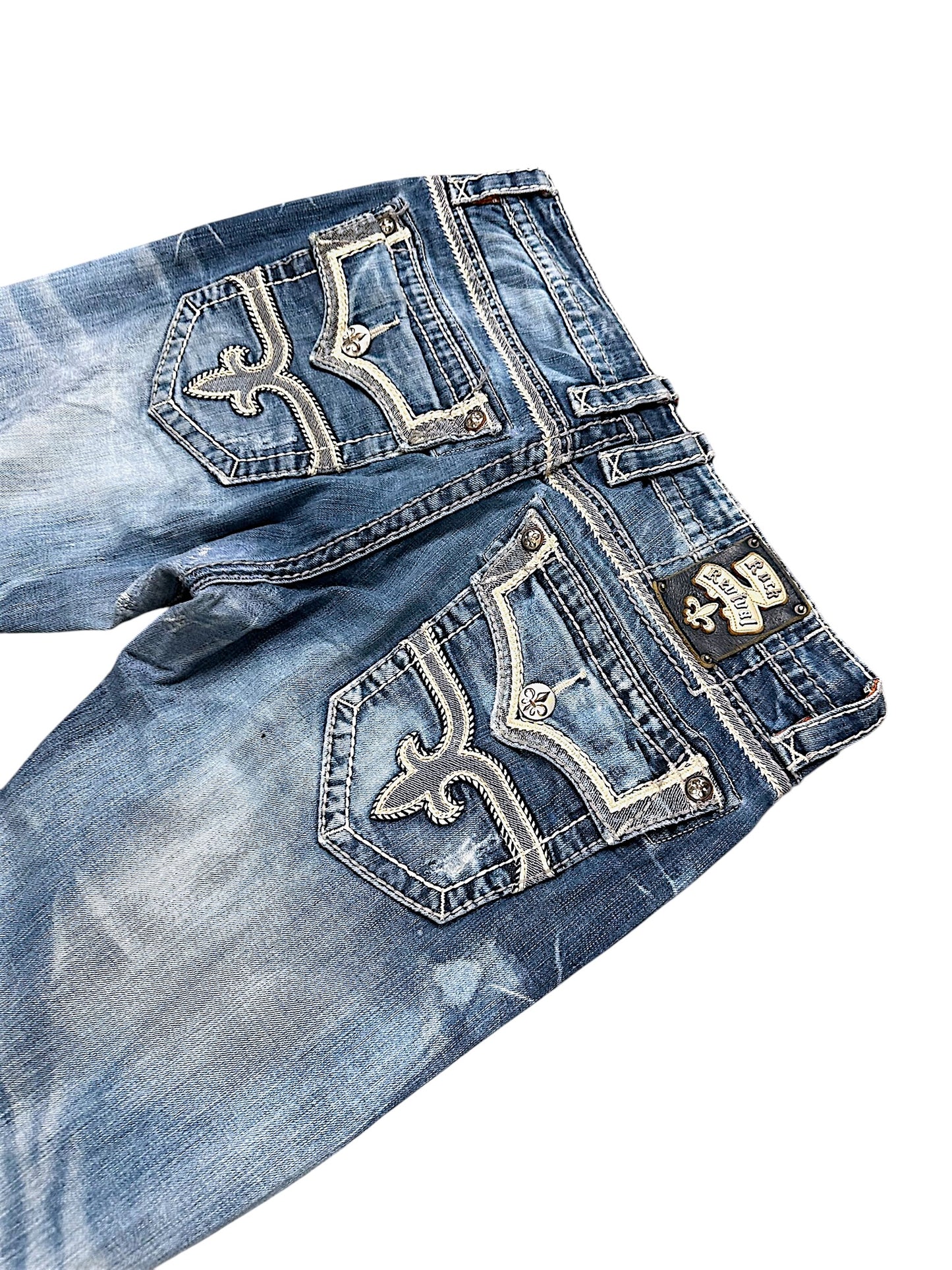 Vintage Rock Revival Y2K Baggy Jeans (L)