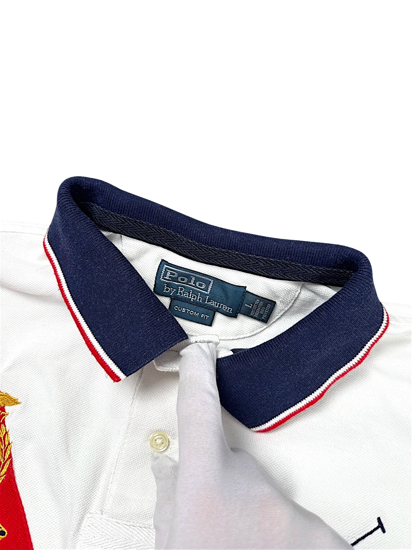 Vintage Ralph Lauren Y2K „USA“ Polo (L)