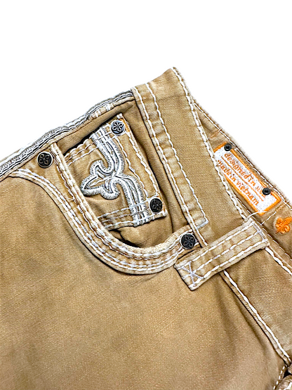 Vintage Rock Revival Y2K Straight Leg Jeans (M)
