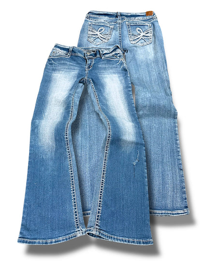 Vintage Y2K Low Waist Bootcut / Flared Damenjeans (S)