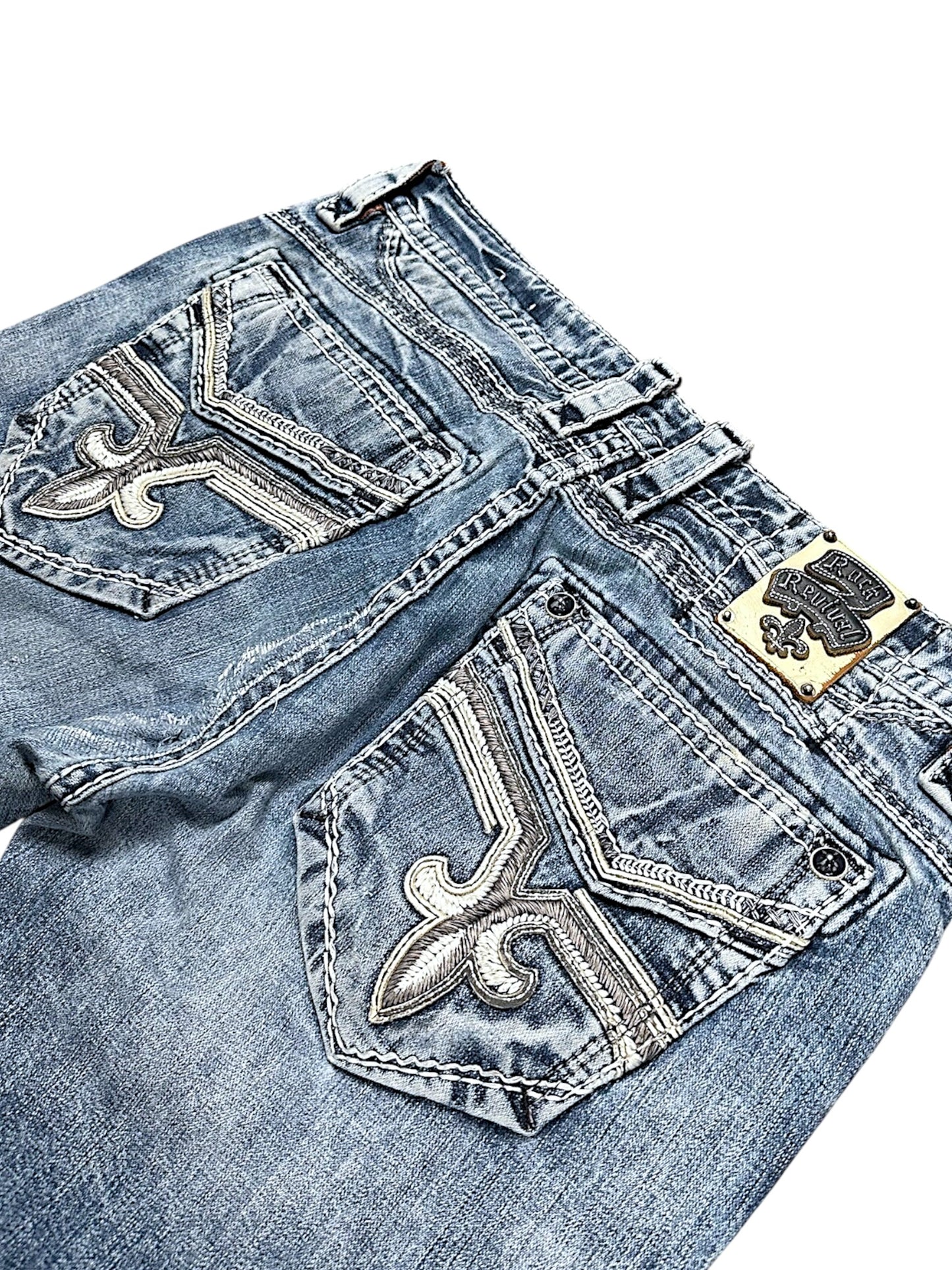 Vintage Rock Revival Y2K Straight Leg Jeans (M)