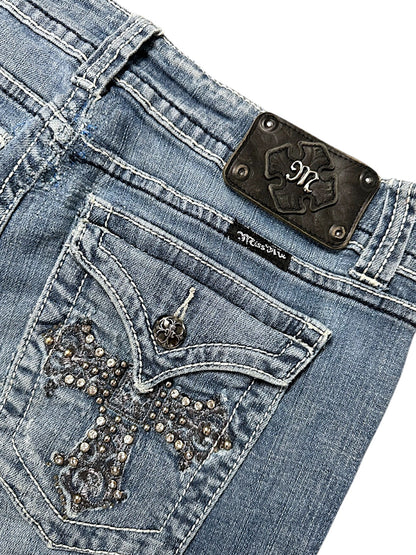 Vintage Miss Me Y2K Low Waist Bootcut / Flared Damenjeans (M)