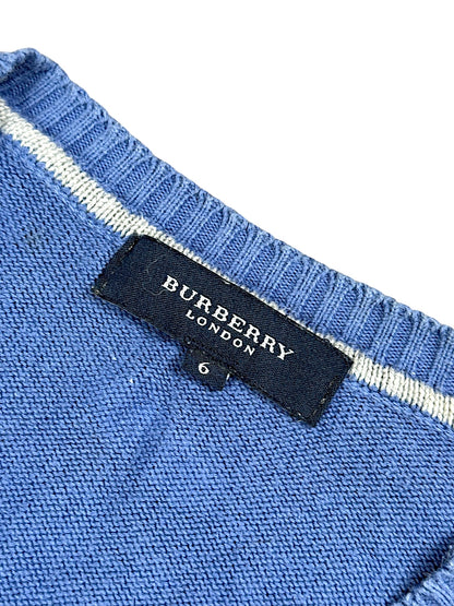 Vintage Burberry Pullover mit V-Ausschnitt (L)