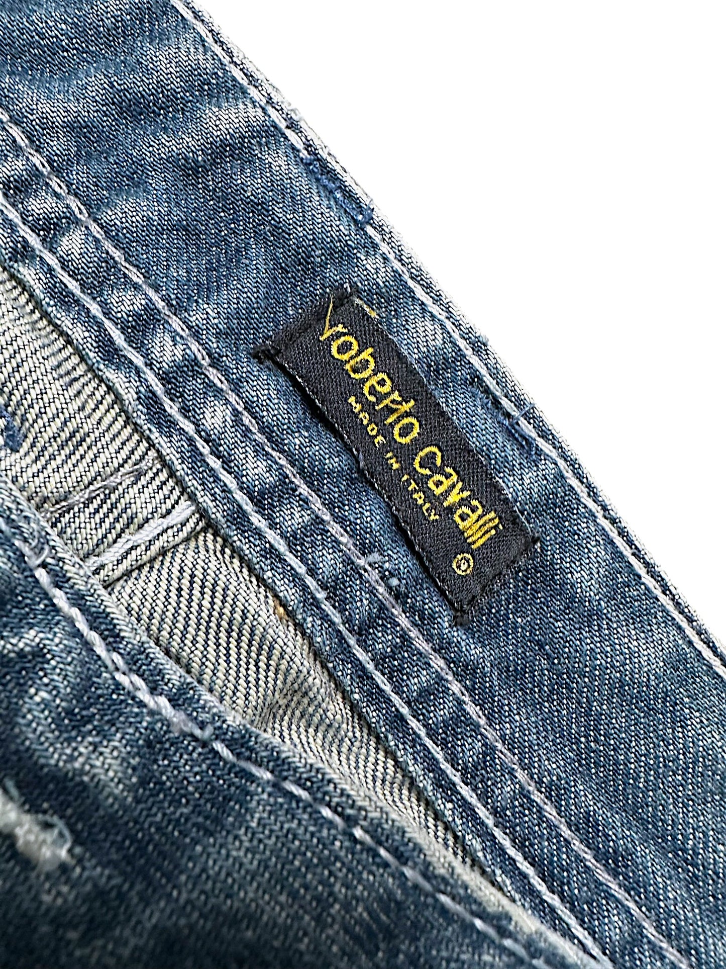 Vintage Roberto Cavalli Y2K Flared Jeans (M)