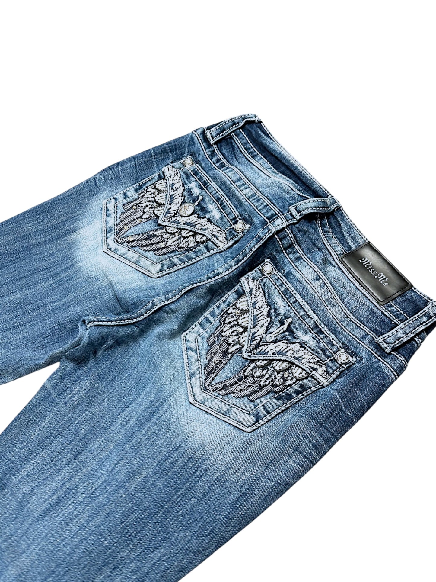 Vintage Miss Me Y2K Low Waist Bootcut / Flared Damenjeans (M)