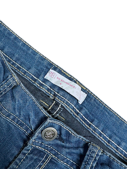 Vintage No Boundaries Y2K Low Waist Bootcut Damenjeans (M)
