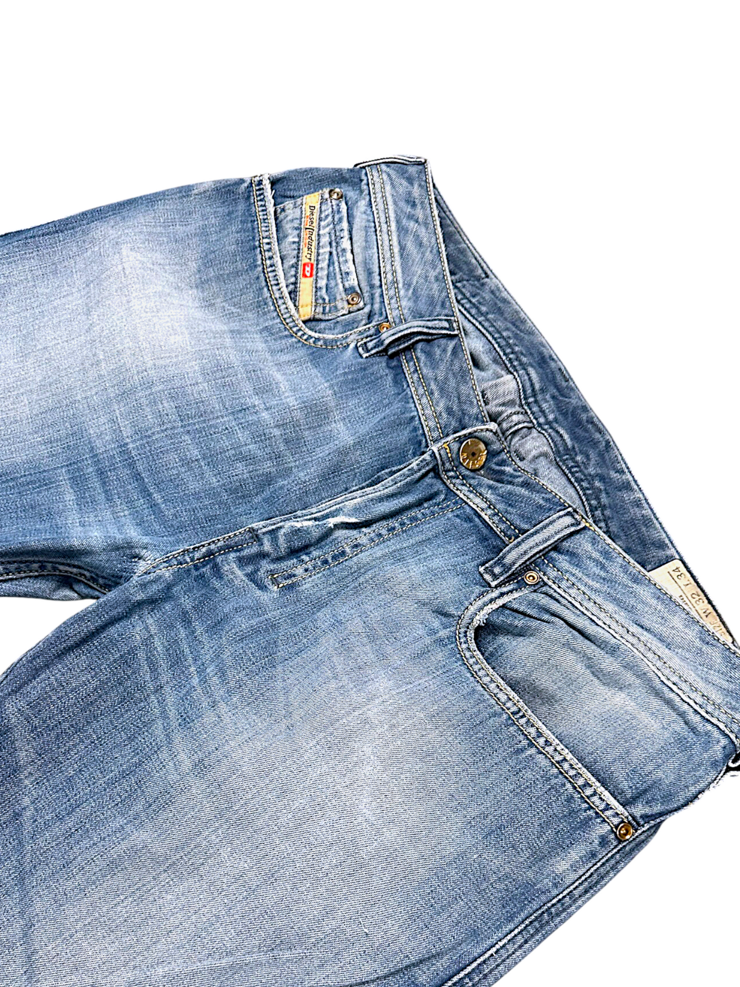 Vintage Diesel Y2K Flared Baggy Jeans (L)