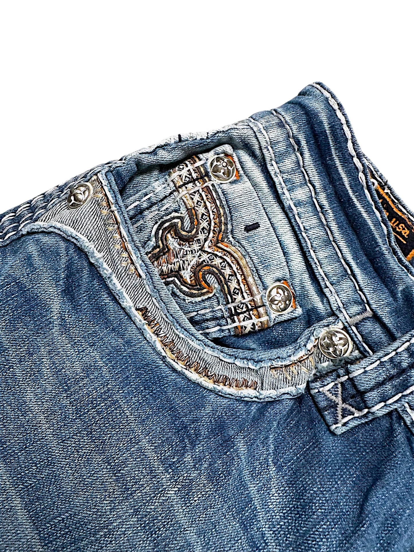 Vintage Rock Revival Y2K Straight Leg Jeans (M)