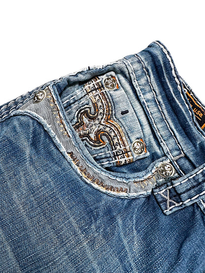 Vintage Rock Revival Y2K Straight Leg Jeans (M)