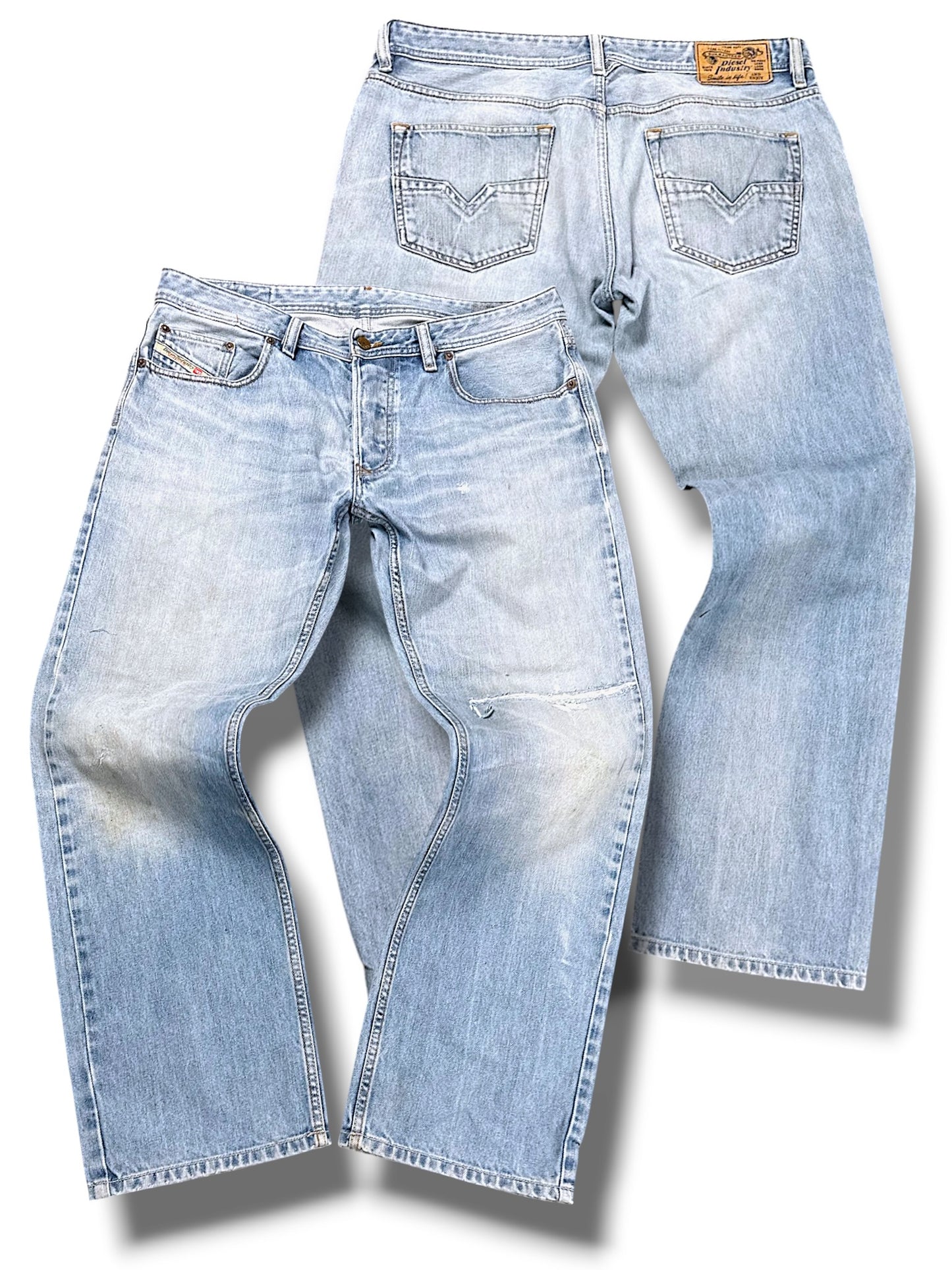 Vintage Diesel Y2K Baggy Jeans (M)