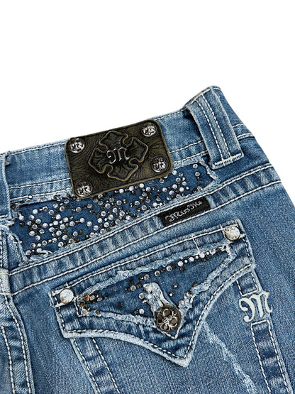 Vintage Miss Me Y2K Low Waist Bootcut / Flared Damenjeans (M)