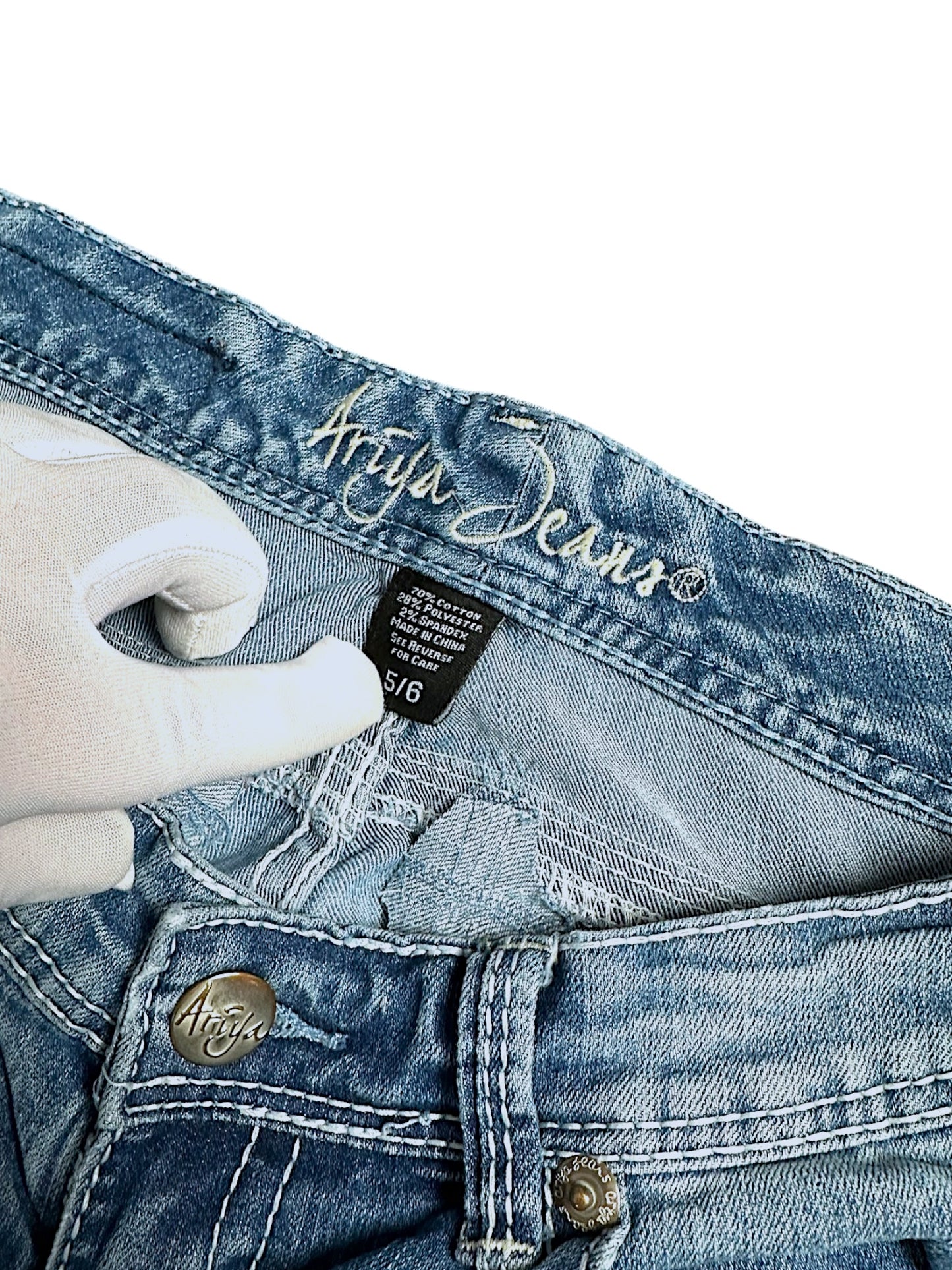 Vintage Ariya Y2K Low Waist Bootcut  Damenjeans (M)