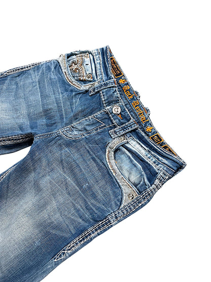 Vintage Rock Revival Y2K Straight Leg Jeans (M)
