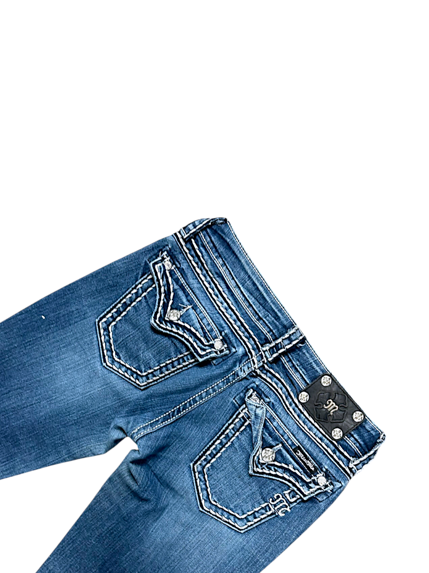 Vintage Miss Me Y2K Low Waist Bootcut / Flared Damenjeans (M)