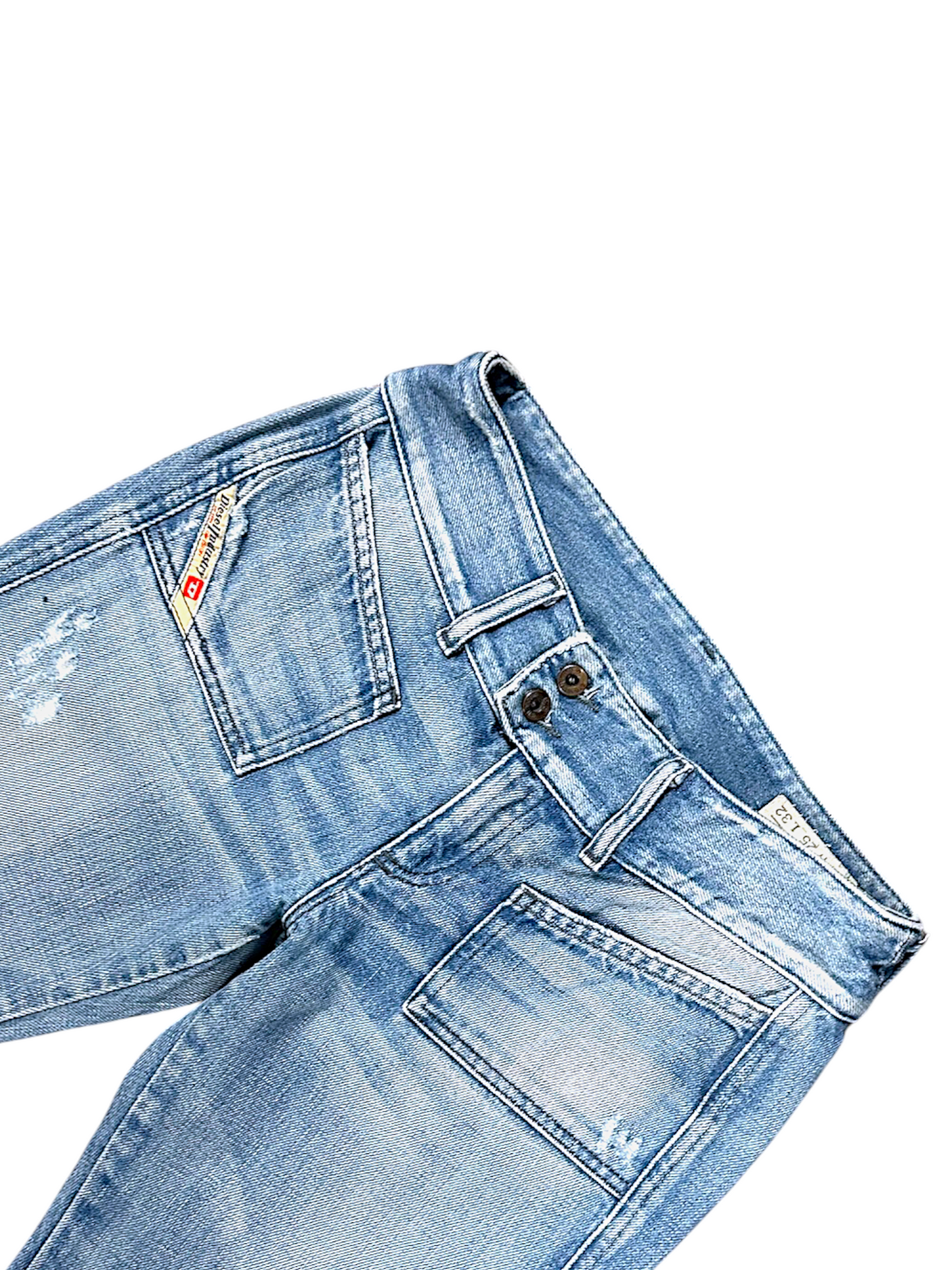 Vintage Diesel Low Waist Bootcut / Flared Damenjeans „HUSHDS“ (S)