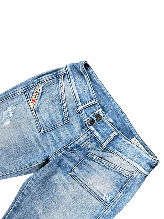 Vintage Diesel Low Waist Bootcut / Flared Damenjeans „HUSHDS“ (S)