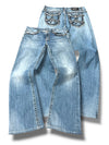 Vintage Miss Me Y2K Low Waist Bootcut / Flared Damenjeans (L)