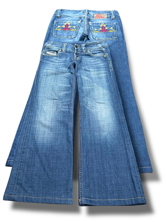 Vintage Diesel y2k Bootcut Damenhose (M)