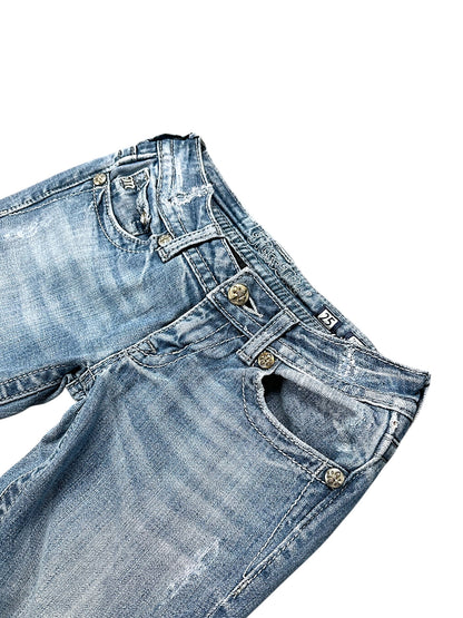Vintage Miss Me Y2K Low Waist Bootcut / Flared Damenjeans (S)