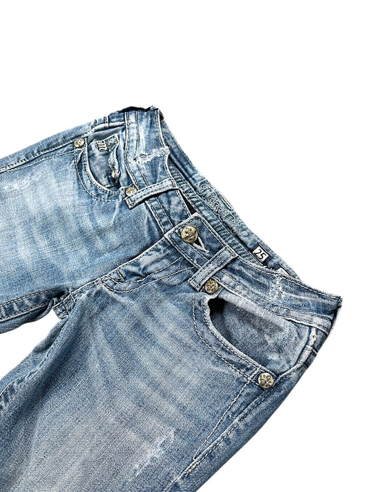 Vintage Miss Me Y2K Low Waist Bootcut / Flared Damenjeans (S)