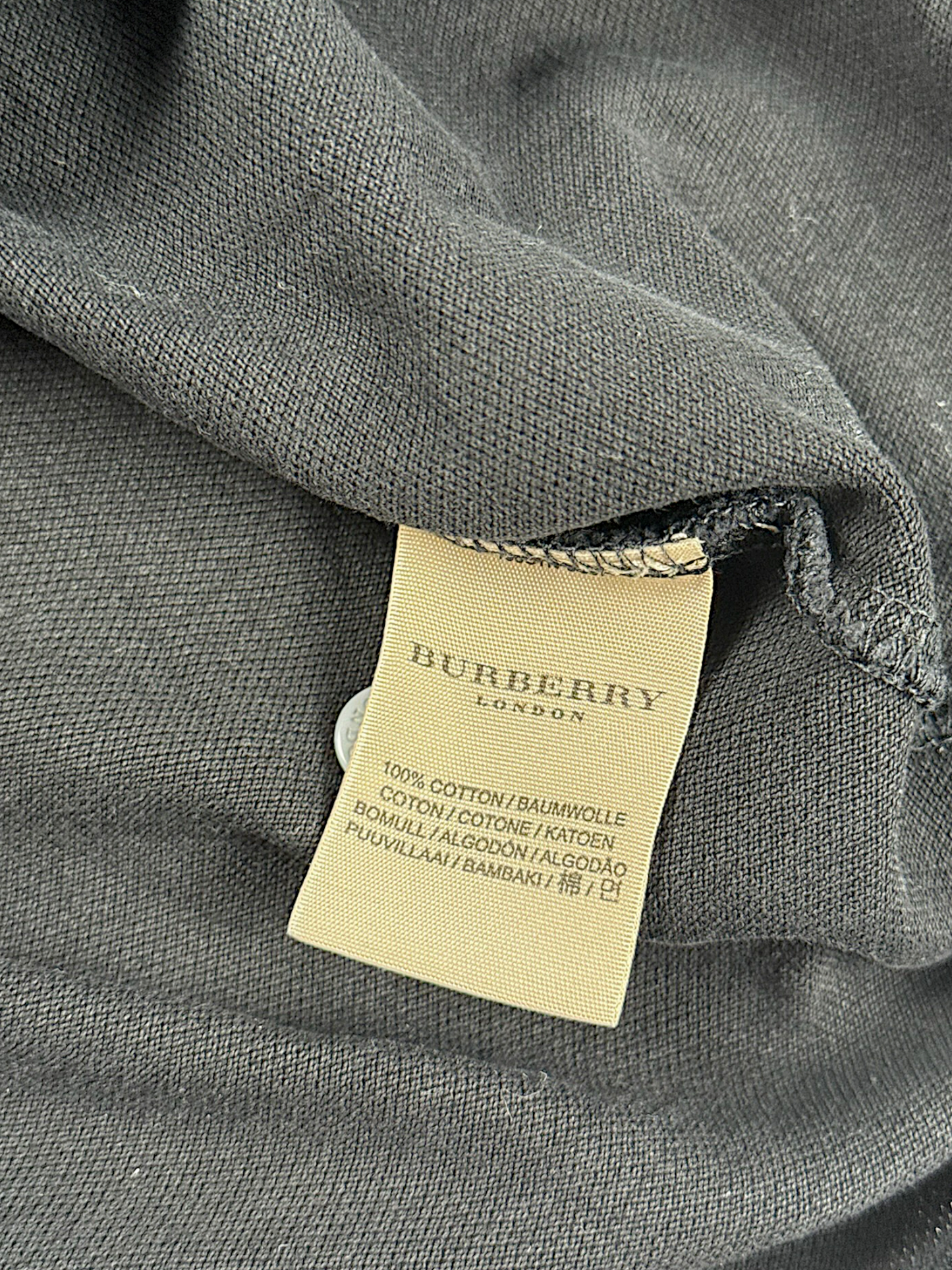 Vintage Burberry Langarmpolo (M)