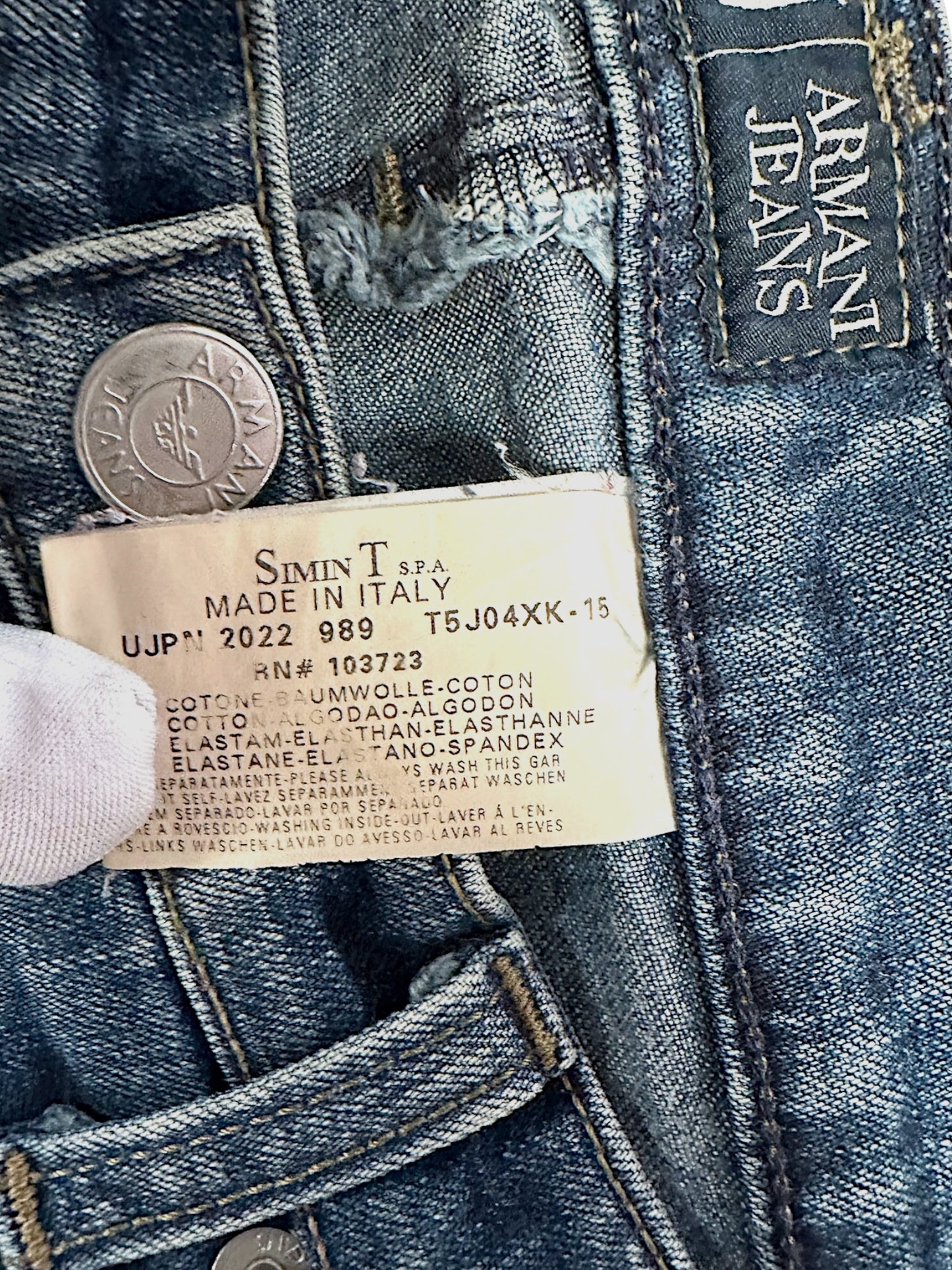 Vintage Armani straight leg Jeans (S)