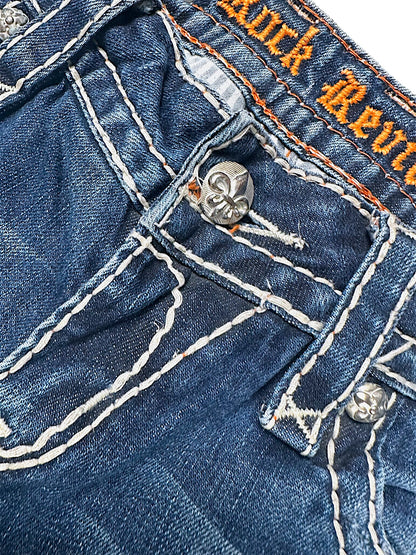 Vintage Rock Revival Y2K Low Waist Bootcut / Flared Damenjeans (M)