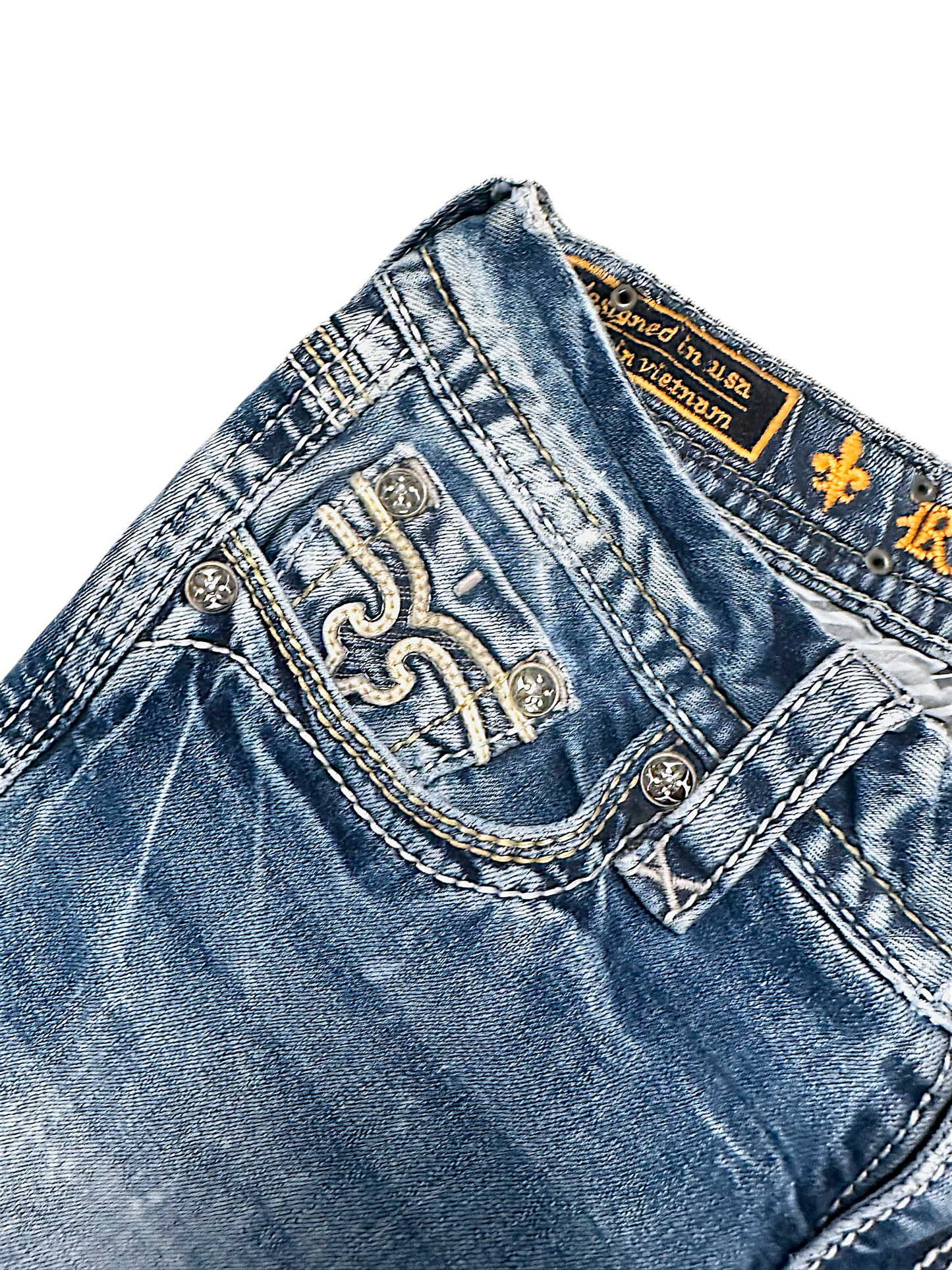 Vintage Rock Revival Y2K Bootcut Damenjeans (M)