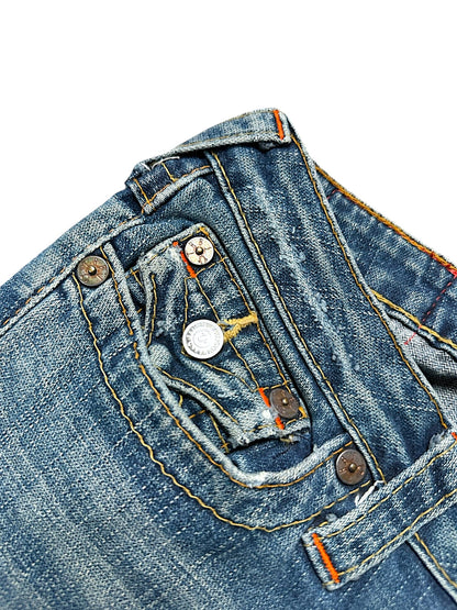 Vintage True Religion Y2K Low Waist Bootcut / Flared Damenjeans (S)