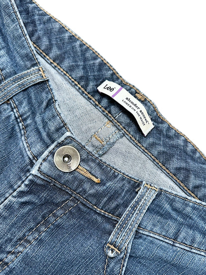 Vintage Embroidery Y2K Straight Leg Damenjeans (S)