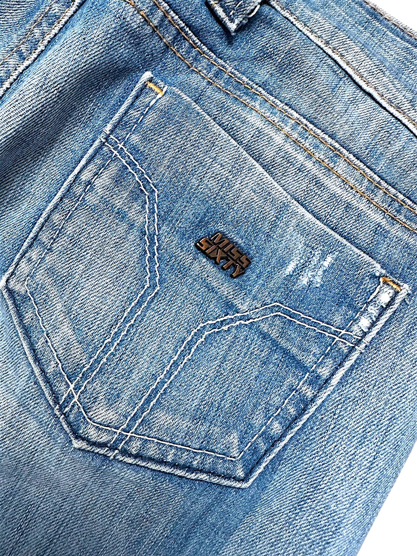Vintage Miss Sixty Y2K Low Waist Bootcut Damenjeans (M)