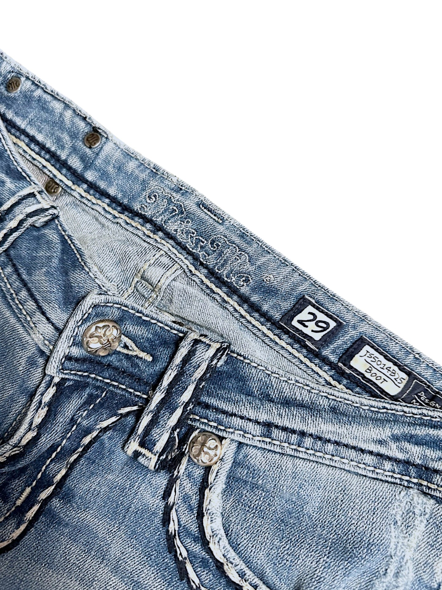 Vintage Miss Me Y2K Low Waist Bootcut / Flared Damenjeans (M)