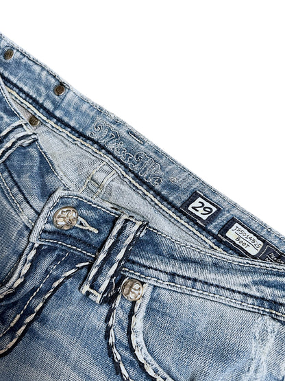 Vintage Miss Me Y2K Low Waist Bootcut / Flared Damenjeans (M)