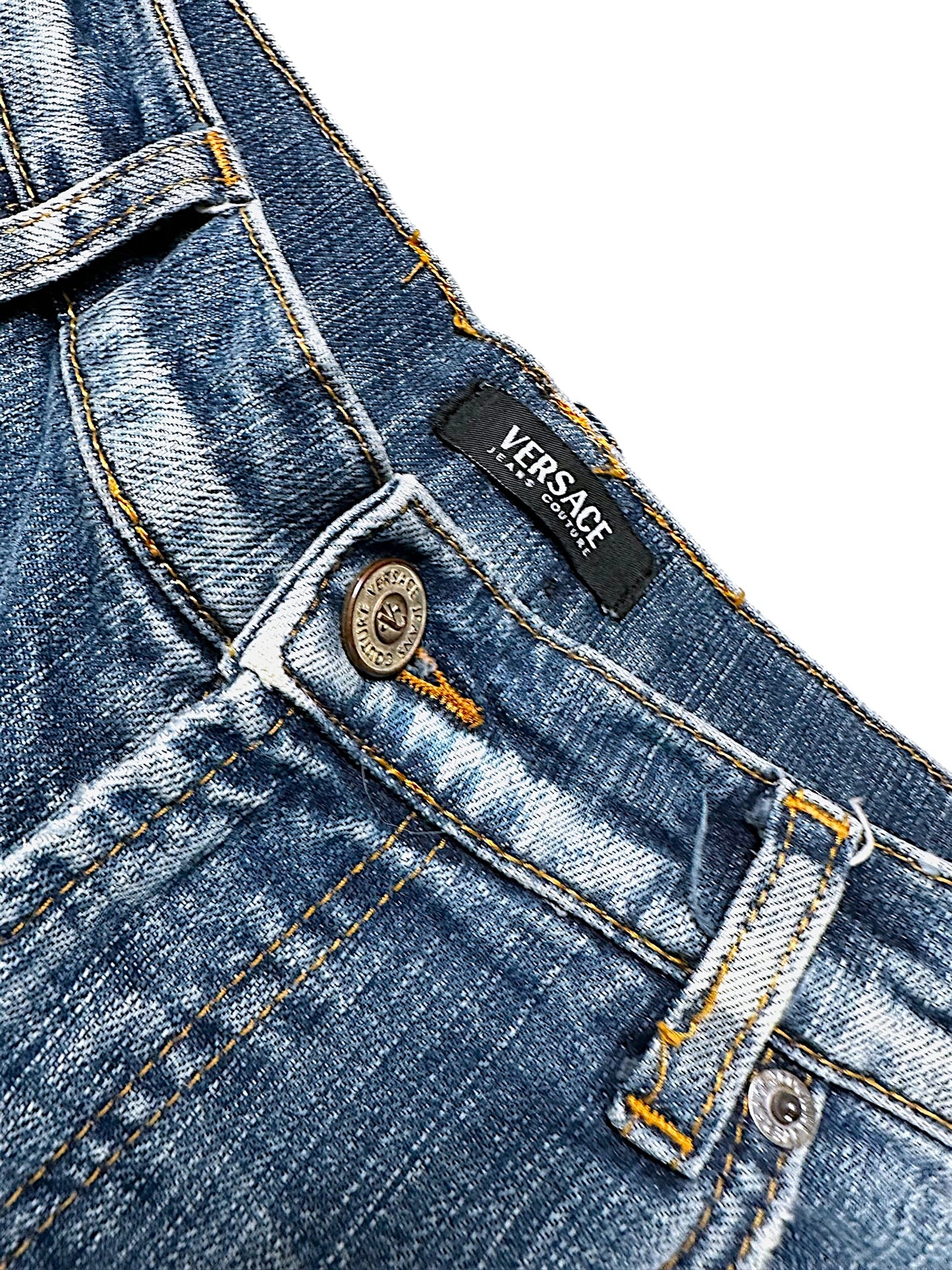 Vintage Versace Y2K Straight Leg Jeans (S)