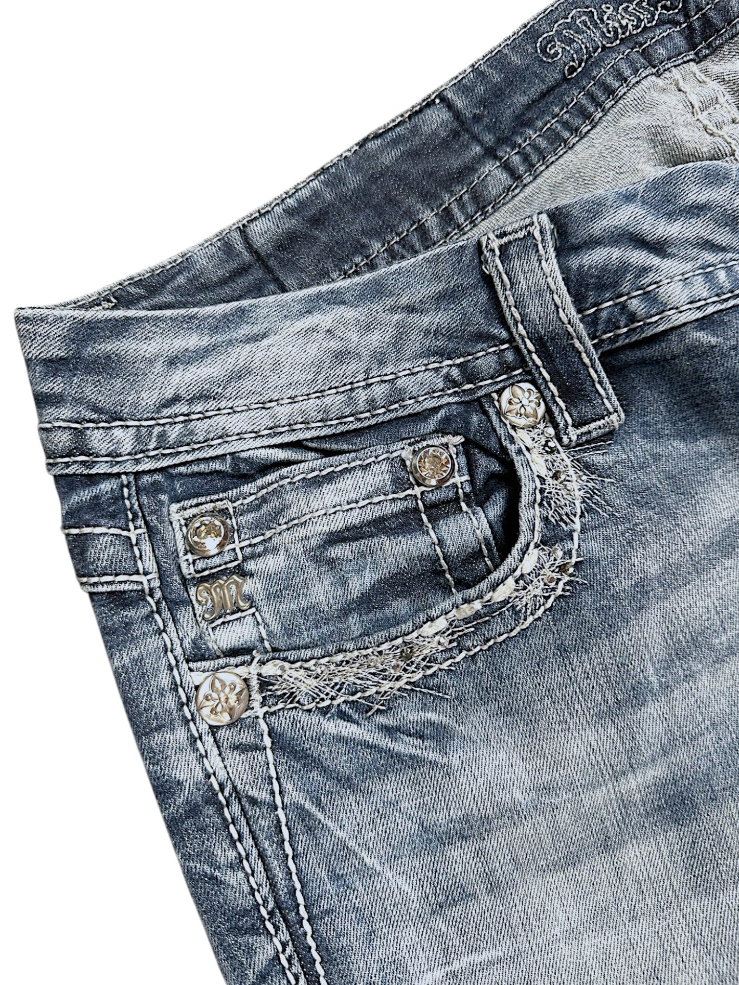 Vintage Miss Me y2k low waist Bootcut Damenjeans (L)