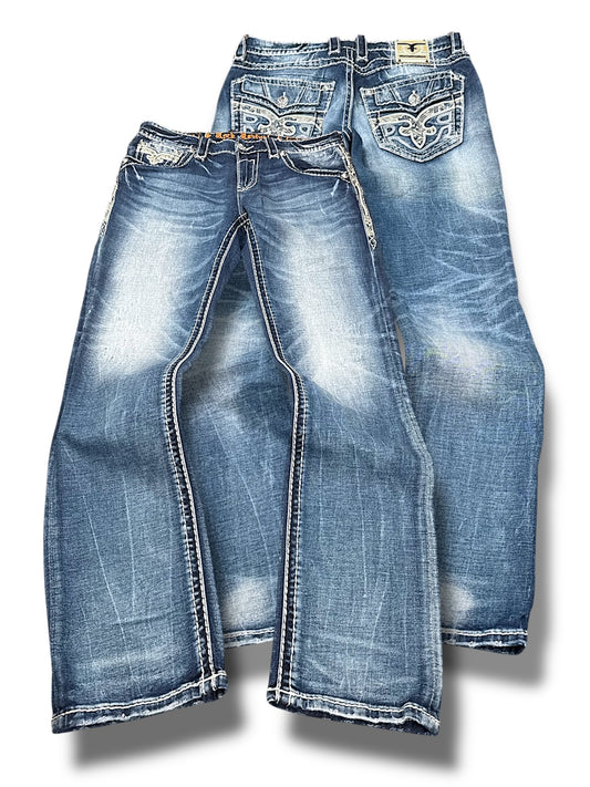 Vintage Rock Revival y2k Jeans (XL)