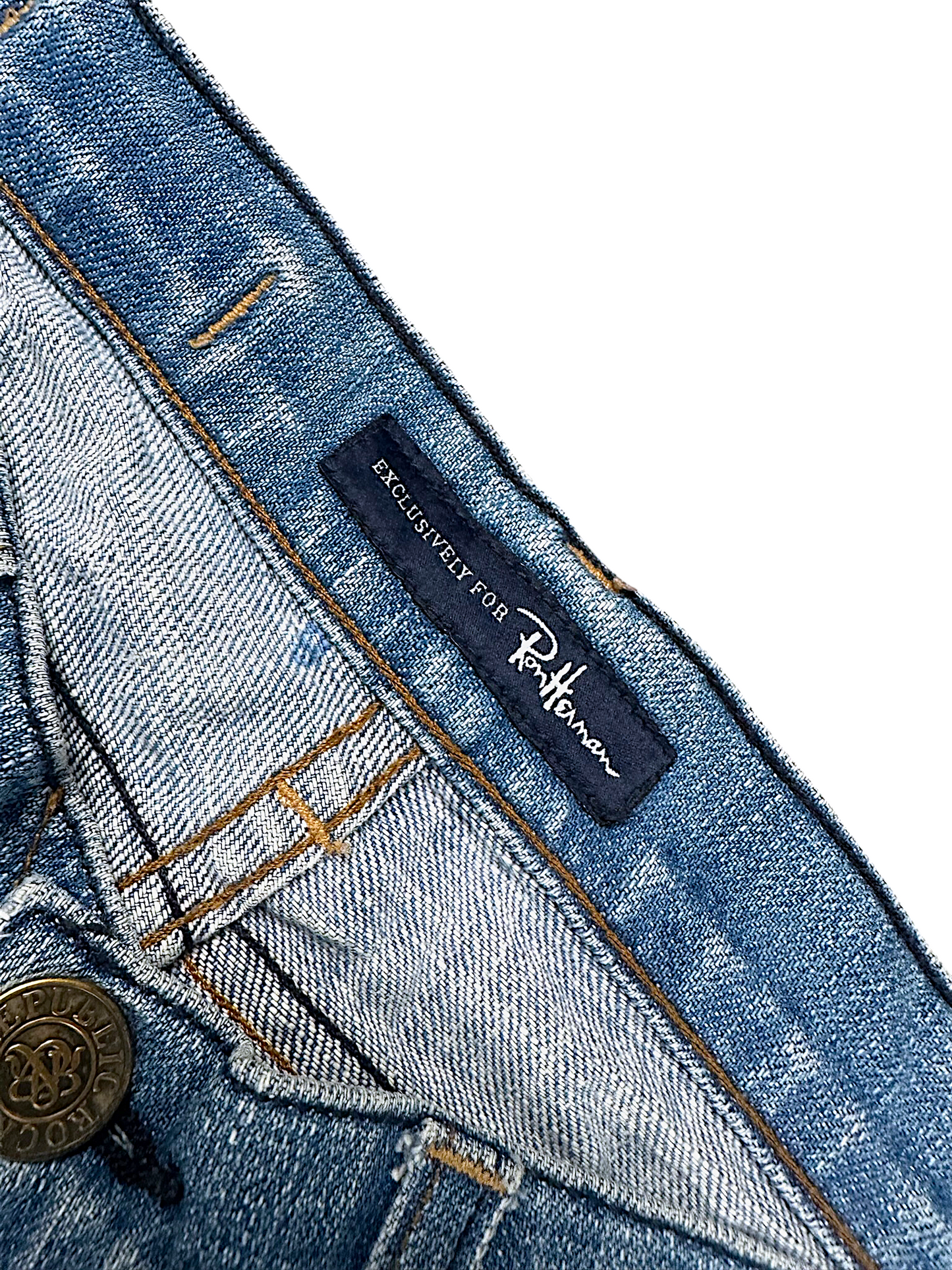 Vintage Embroidery Y2K Low Waist Bootcut / Flared Damenjeans (S)