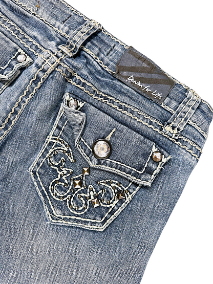 Vintage ZANADI Y2K Low Waist Bootcut / Flared Damenjeans (S)