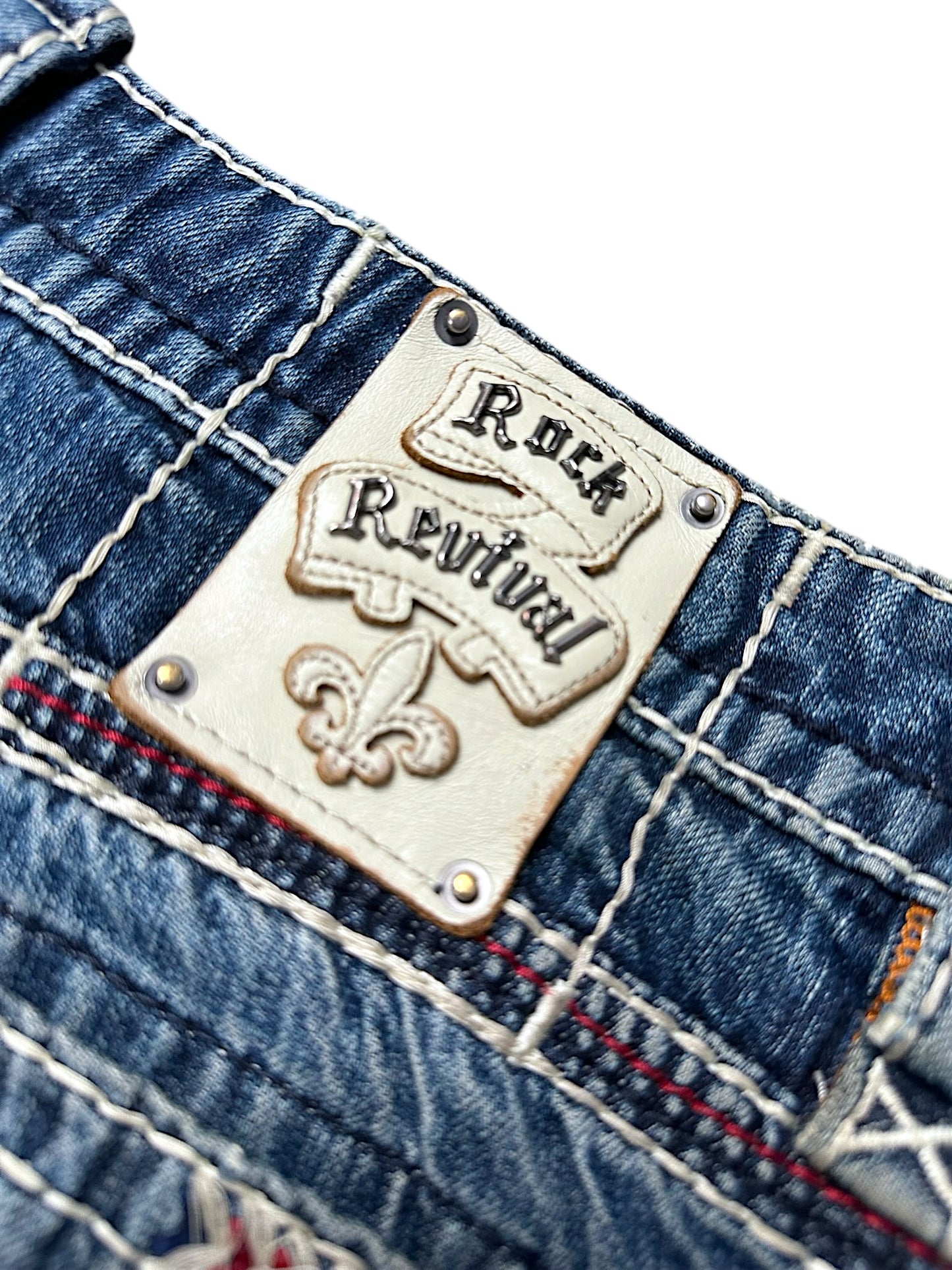 Vintage Rock Revival Y2K Baggy Jeans (XL)