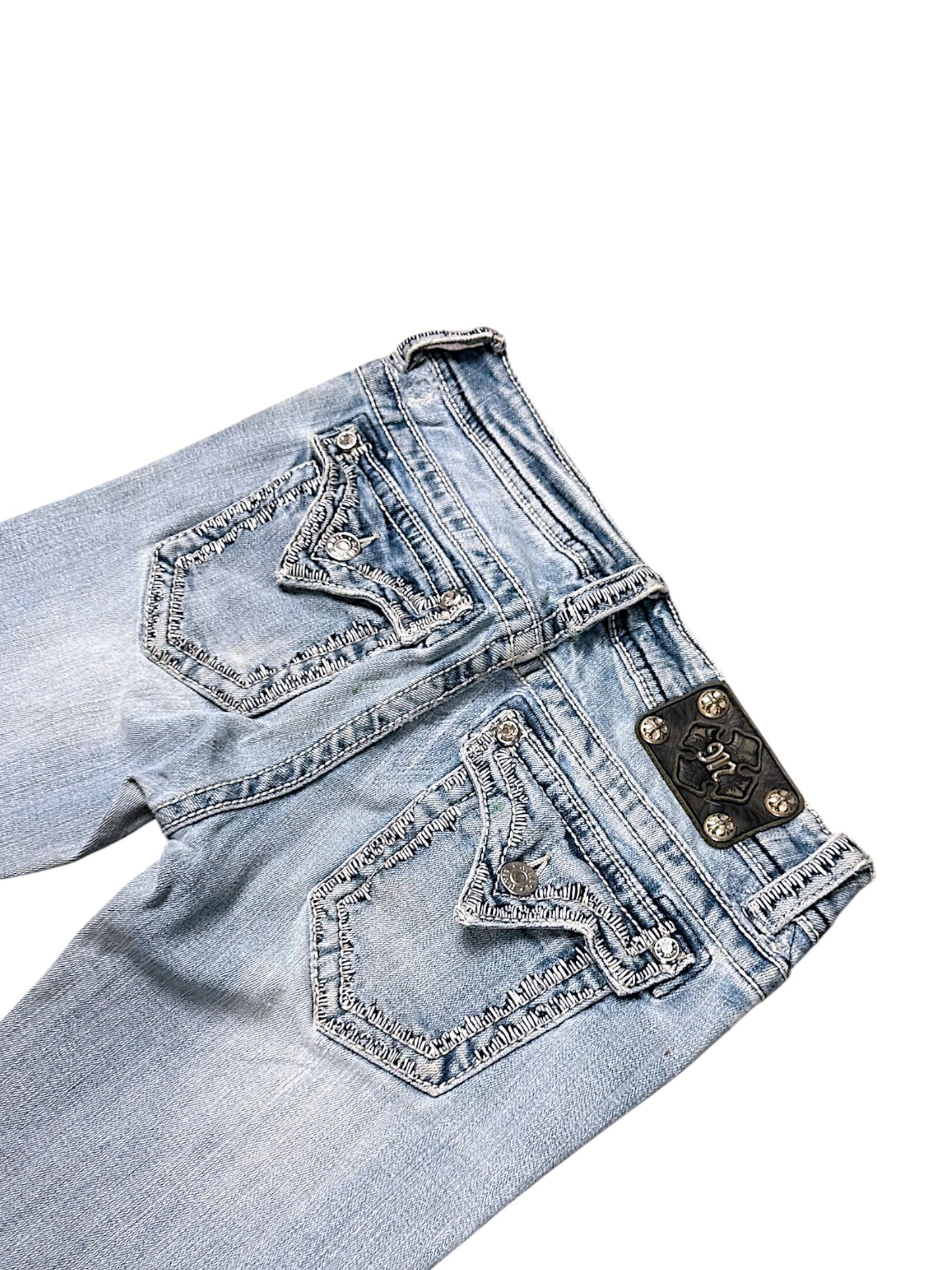 Vintage Miss Me Y2K Low Waist Bootcut / Flared Damenjeans (M)