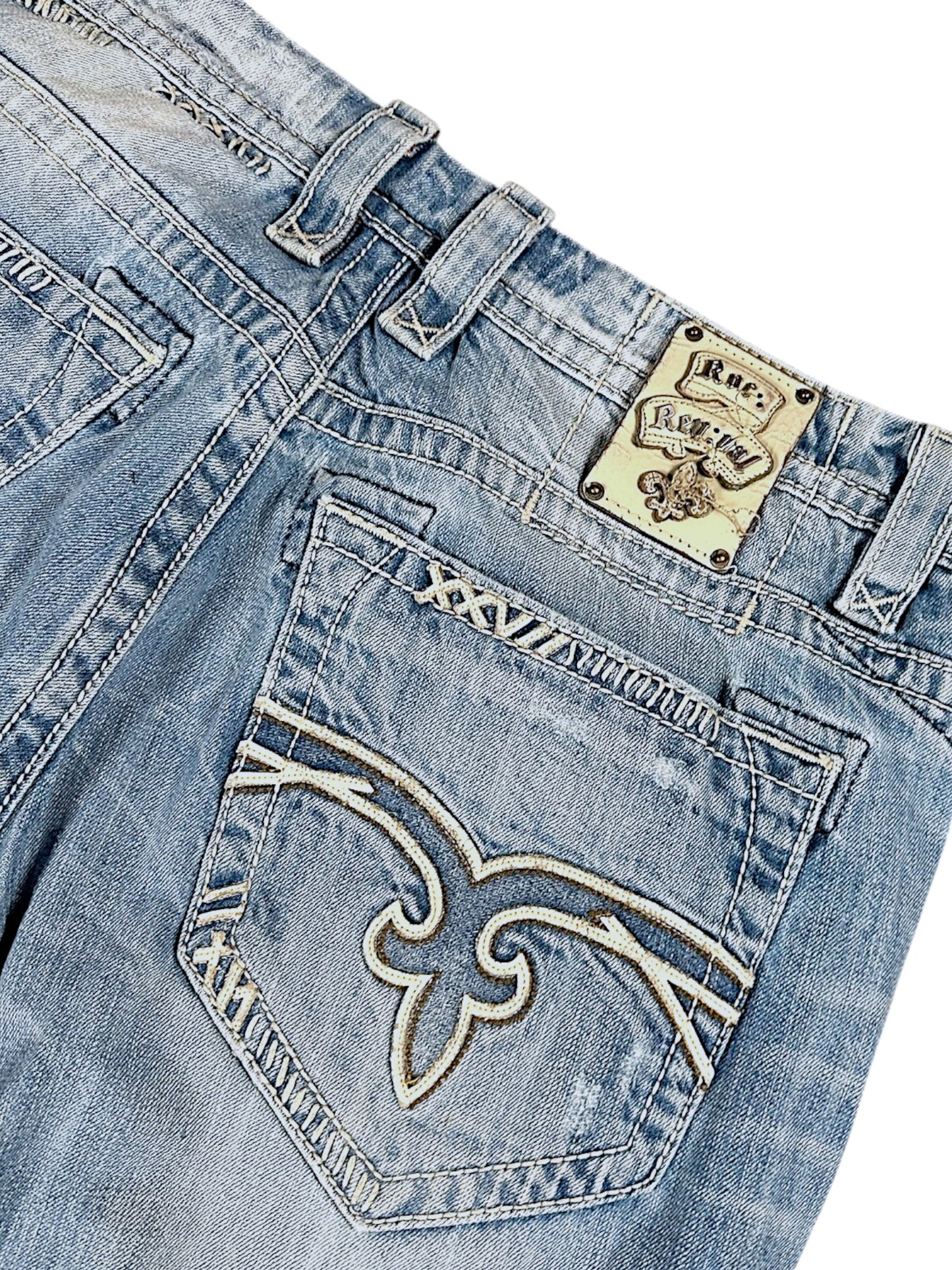 Vintage Rock Revival Y2K Baggy Jeans (L)