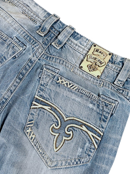 Vintage Rock Revival Y2K Baggy Jeans (L)