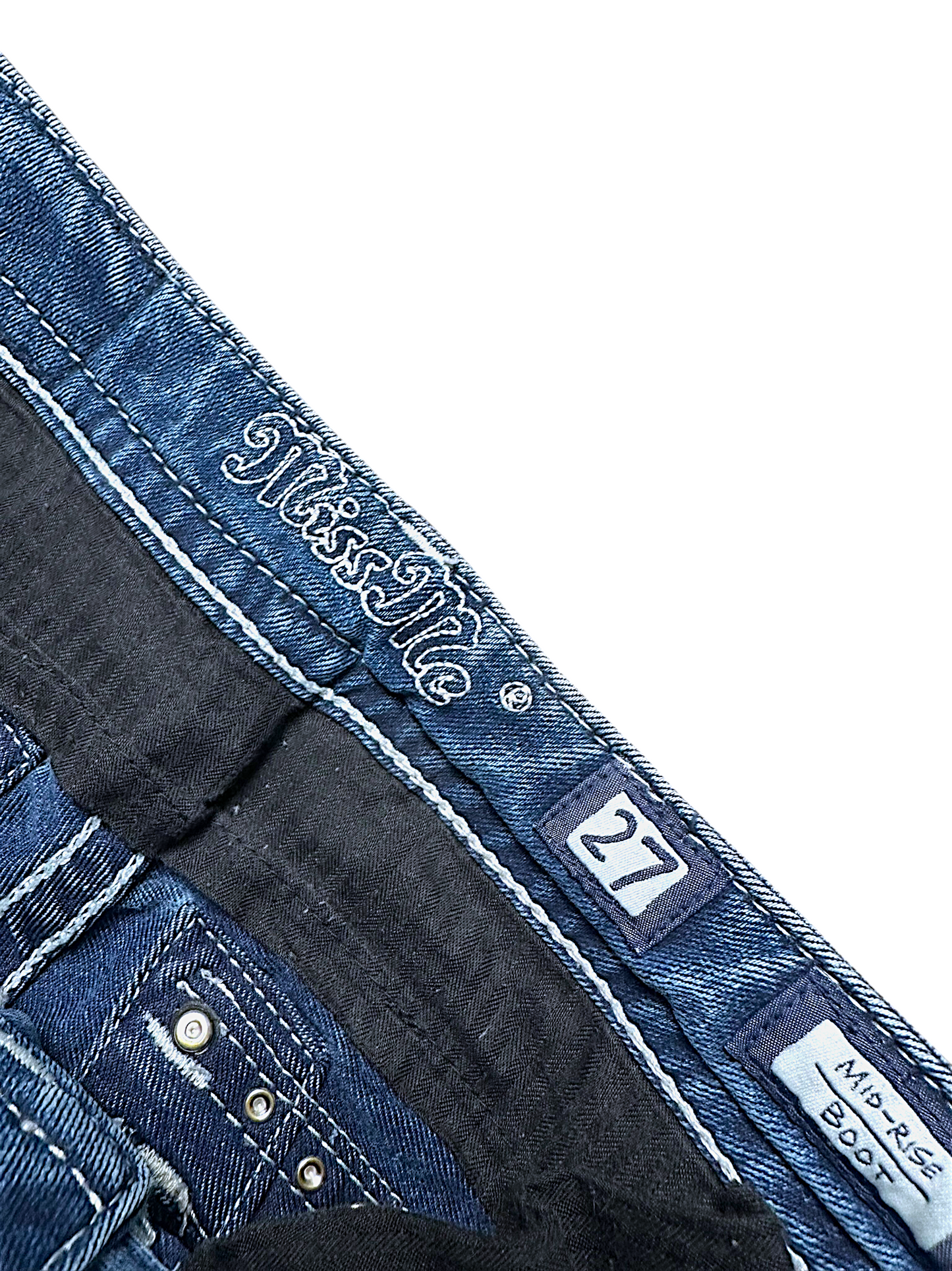 Vintage Miss Me Y2K Low Waist Bootcut / Flared Damenjeans (S)