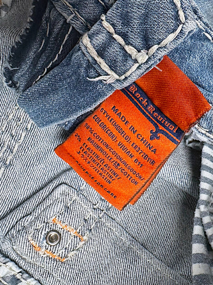Vintage Rock Revival Y2K Low Waist Bootcut Damenjeans (S)