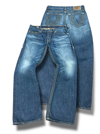 Vintage True Religion Y2K Baggy Jeans (XL)