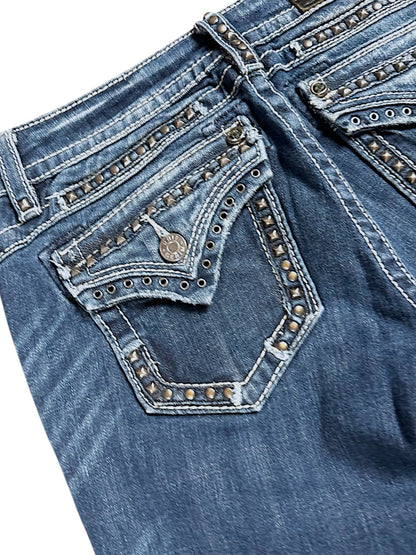 Vintage Miss Me Y2K Low Waist Bootcut / Flared Damenjeans (M)