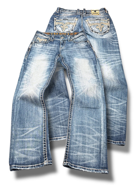 Vintage Rock Revival y2k Jeans (L)